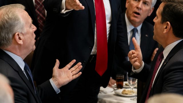 Tensions Rise at GOP Luncheon as Trump Sparks Heated Debate
